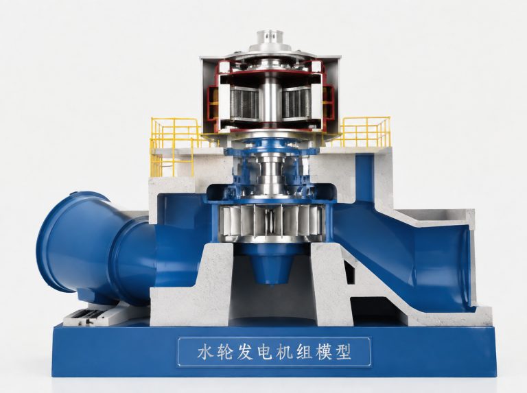 丽江水轮发电机组剖视模型